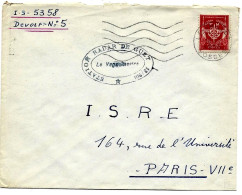 FM  Rouge   Oblit LE THILLOT  VOSGES  + Cachet  " Station Radar De Guet" - Military Postage Stamps