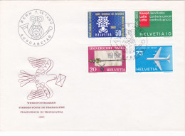 WERBEPOSTMARKEN TIMBRES-POSTE DE PROPAGANDE FRANCOBOLLI DI PROPAGANDA 1960 COVERS FDC SWITZERLAND - FDC