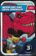 Carte E. Leclerc 2023 Marvel Défie Tes Héros Moon Girl And Devil Dinosaur 080 - Andere & Zonder Classificatie