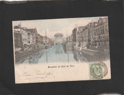 125854         Belgio,     Bruxelles,   Le   Quai  Au  Foin,    VG   1906 - Panoramische Zichten, Meerdere Zichten