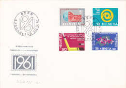 WERBEPOSTMARKEN TIMBRES-POSTE DE PROPAGANDE FRANCOBOLLI DI PROPAGANDA 1961 COVERS FDC SWITZERLAND - FDC