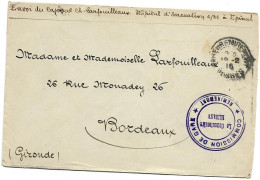 Enveloppe Oblit REMIREMONT + Cachet " Commission De Gare Remiremont"  1916 - 1. Weltkrieg 1914-1918