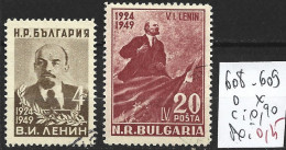 BULGARIE 608-609 Oblitérés Côte 0.60 € - Used Stamps