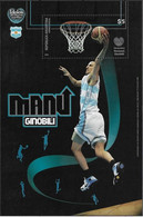 Argentina 2008 Sport Idols Basketball Manu Ginobili Souvenir Sheet MNH - Unused Stamps