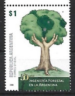 Argentina 2008 Forestal Engineering Trees MNH Stamp - Neufs