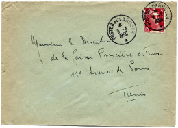 Enveloppe Oblit  POSTES  AUX  ARMEES  Sur 15f GANDON  1950  Pour La Tunisie - Militärstempel Ab 1900 (ausser Kriegszeiten)