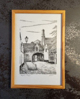 Begijnhof Brugge Getekend Door G. Braet - Dessins