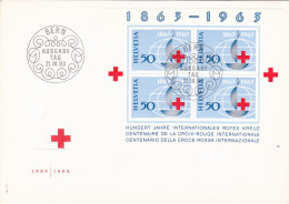 BERN AUSGABETAG 1863-1963 COVERS FDC SWITZERLAND - FDC