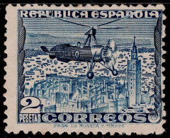 1258F- SPAIN - 1939 - SC#: C72A - MNG - AUTOGIRO OVER SEVILLE - Used Stamps