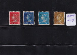 Nederland 1940 Dienst 16/19 Gestempeld/Used Cour Permanente De Justice Internationale, Service Stamps - Officials