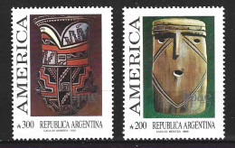 ARGENTINE. N°1695-6 De 1989. UPAEP Découverte De L'Amérique Par Colomb. - Cristóbal Colón