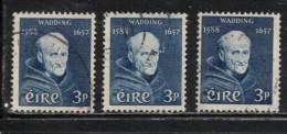 IRELAND Scott # 163 Used X 3 - Father Luke Wadding - Used Stamps