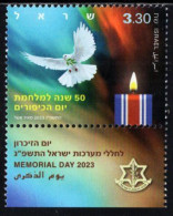 Israel - 2023 - Memorial Day - Mint Stamp With Tab - Unused Stamps