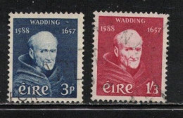 IRELAND Scott # 163-4 Used - Father Luke Wadding - Used Stamps