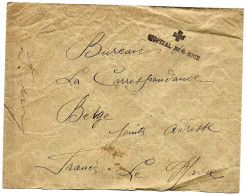 Enveloppe " Cachet  "hopital N 8 NICE  " - 1. Weltkrieg 1914-1918