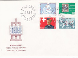 WEBEPOSTMARKEN TIMBRES-POSTE DE PROPAGANDE FRANCOBOLLI DI PROPAGANDA 1965 COVERS FDC SWITZERLAND - FDC