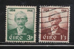 IRELAND Scott # 165-6 Used - Thomas J. Clarke B - Oblitérés