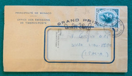 MONACO - GRAN PREMIO AUTOMOBILISTICO DI MONTECARLO  1958 Annullo Su Piccola Busta - Covers & Documents