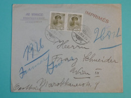 AG0  LUXEMBOURG  BELLE LETTRE 1926   A  WIEN AUTRICHE +PAIRE DE TP  +AFF. INTERESSANT++ + - Storia Postale