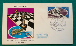 MONACO - GRAN PREMIO INTERNAZIONALE DI SCACCHI  - F.D.C. 1967 - Cartas & Documentos