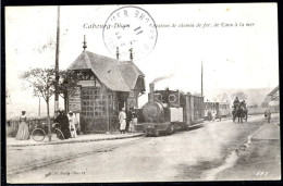 14 CABOURG DIVES - STATION DE CHEMIN DE FER, DE CAEN A LA MER - Cabourg