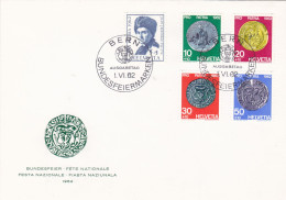 BUNDESFEIER-FETE NATIONALE FESTA NAZIONALE-FIASTA NAZIUNALA 1962 PRO PATRIA  COVERS FDC SWITZERLAND - FDC