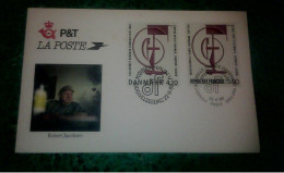 Marcophilie Enveloppe Philatélique émission Commune France Danemark Timbres N° 2551 Y&T Robert Jacobsen 1988 - Briefe U. Dokumente