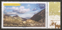 Andorre Français 2014 N° 753 ** Vall Del Madriu-Perafita-Claror, UNESCO, Vallée Glaciaire, Cheval Refuge Randonnée Nuage - Unused Stamps