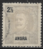 Angra – 1897 King Carlos 2 1/2 Réis Used Stamp - Angra