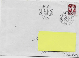 Enveloppe Oblit   "  BUREAU POSTAL MILITAIRE   648  "  1992   Turquie ? - Cachets Militaires A Partir De 1900 (hors Guerres)