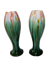 C268 Grand Vase Tulipe - Verre De Coulée - Vazen