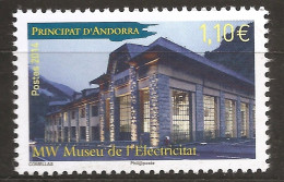 Andorre Français 2014 N° 756 ** Musée, Electricité, Musée De L'électricité, Energie, Compteurs, Production, Lois Lumière - Unused Stamps