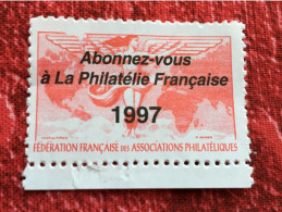 Vignette** Fédération Des Sociétés Philatéliques Françaises-Cinderella Erinnophilie-Timbre-stamp-Sticker-Bollo-Vineta - Exposiciones Filatelicas
