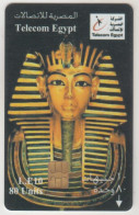 EGYPT - Tut Ankh Amon, Chip: S35 (Module 35), CN:U 0001xxxxx, Telecom Egypt ,10 LE , Used - Aegypten