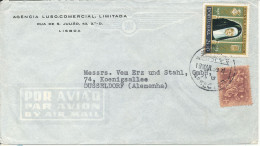 Portugal Air Mail Cover Sent To Germany 19-3-1959 - Briefe U. Dokumente
