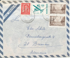 Argentina Air Mail Cover Sent To Germany 21-12-1956 - Poste Aérienne