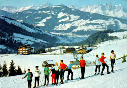 47549 - Tirol - Kirchberg , Sporthotel Und Gasthof Schroll An Der Pengelstein Abfahrt , Wilder Kaiser - Gelaufen 1977 - Kirchberg