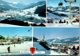 47552 - Tirol - Kirchberg , Blick Gegen Rettenstein , Sessellift Maierl , Hohe Salve , Kitzbüheler Horn - Gelaufen 1977 - Kirchberg