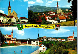 47419 - Steiermark - Pischelsdorf , Ortsansicht , Schwimmbad , Freibad , Mehrbildkarte - Gelaufen 1976 - Weiz