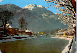 47330 - Oberösterreich - Bad Ischl , Winter , Winterzauber Am Traunufer , Katrin Alpe - Gelaufen 1982 - Bad Ischl