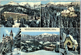 47250 - Niederösterreich - Semmering , Hotel Panhans , Südbahnhotel , Silbererschlössl , Liechtensteinhaus - 1960 - Semmering