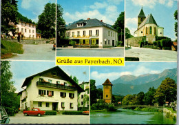 47181 - Niederösterreich - Payerbach , Gasthof Platzer , Hotel Payerbacherhof , Hotel Astrid - Gelaufen 1981 - Neunkirchen