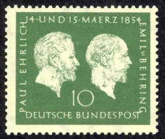Germany Sc# 722 MNH 1954 10pf Paul Ehrlich & Emil Von Behring - Ungebraucht