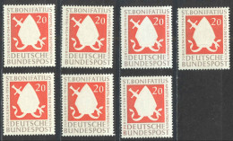 Germany Sc# 724 MH Lot/7 1954 Bishop’s Miter & Sword - Ungebraucht