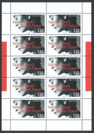 Germany Sc# 2066 MNH Pane/10 2000 110pf Prevention Of Violence Against Women - Ungebraucht