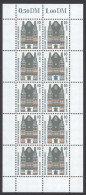Germany Sc# 1838 MNH Pane/10 2000 10pf Wernigerode Town Hall - Ungebraucht