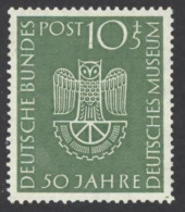 Germany Sc# B331 MH 1953 Owl & Cogwheel - Ungebraucht