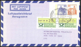 Germany On Cover Aerogramm 1982 7.1 Envelope + Frama - Buste - Usati