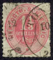 Germany Schleswig-Holstein Sc# 12 Used (a) 1865 1 1/3s Numeral - Schleswig-Holstein