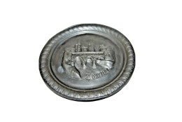 C268 Assiette Souvenir - Tournai - étain - Pont Des Trous - Tins